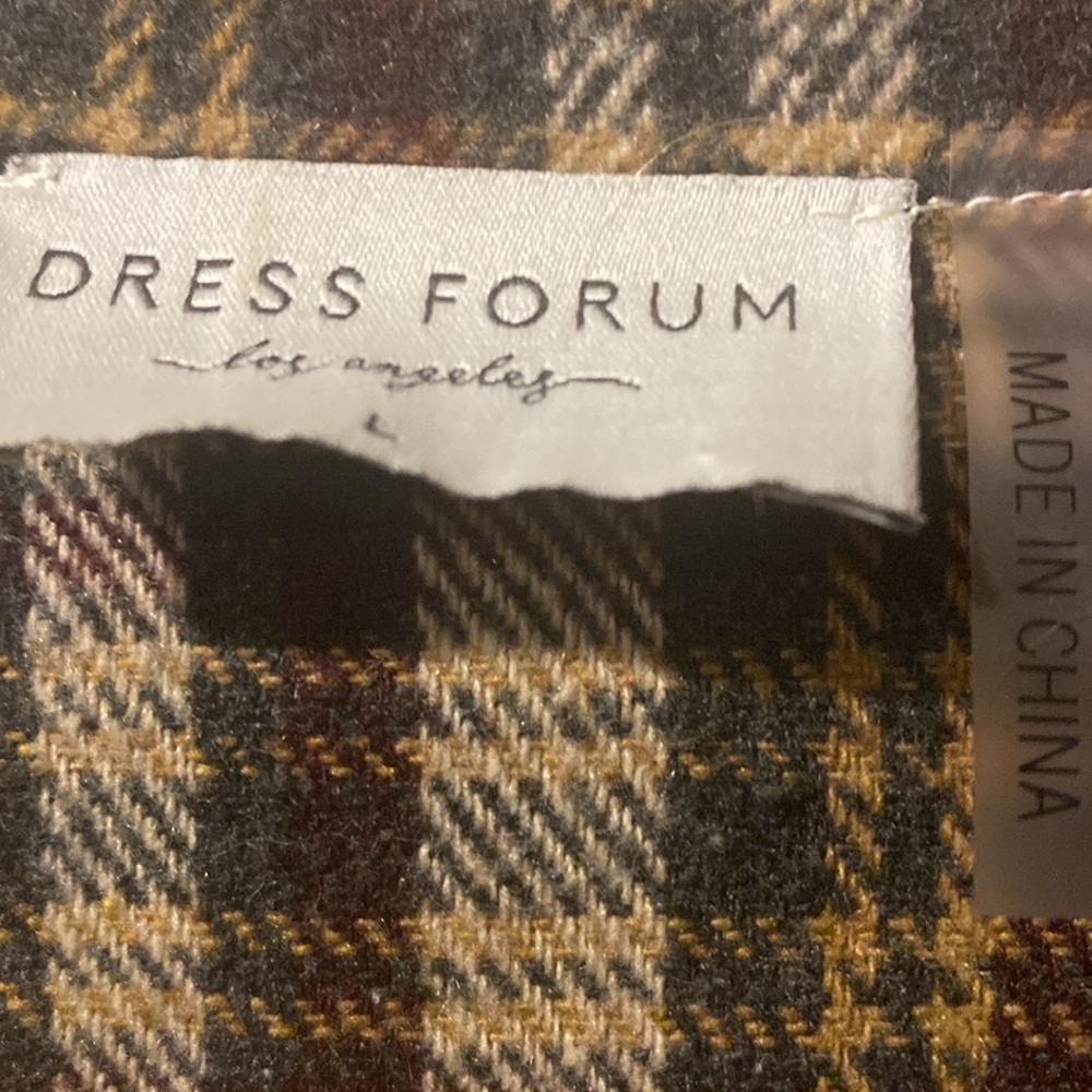 Plaid Button-Up Shacket - Picture 2 of 4